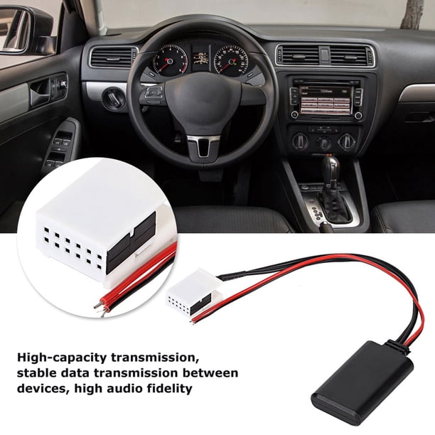 Adaptador AUX De Vehículo De Automóvil De 12 Pines 12V Con Cable De Audio, Protocolo 4.0, Audio De Alta Fidelidad, Apto Para MCD 510 RCD 200 210 300 310 500 510