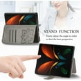 thumbnail image 3 of Wallet Case for Samsung Galaxy Z Fold 4 5G, 3D Butterfly Flower PU Leather with Credit Card Slots Holder Magnetic Closure Folio Phone Cover for Samsung Galaxy Z Fold 4 5G Rhinestone Grey, 3 of 14