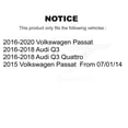 thumbnail image 2 of TEC Front Rear Ceramic Brake Pads Kit for Car Volkswagen Passat Audi Q3 Quattro KTC-100516, 2 of 10