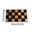 thumbnail image 3 of OVFUIZ Halloween Door Mat 15.7x23.6in Checkered Ghost Coir Welcome Front Door Entry Indoor Floor Bath Mat Fall Home Decor Halloween Decorations, 3 of 7
