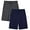 2 Pack-Navy/Dark Grey, variant on EA'S SECRET Mens Pajama Shorts Bamboo Rayon Sleep Shorts Soft Comfy Bottoms Lounge Pants with Pockets 2 Pack(Heather Grey&Heather Red,L)