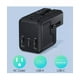 thumbnail image 2 of Adaptador De Viaje Enchufe Universal Clavija Usb Cargador Negro, 2 of 4