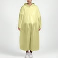 thumbnail image 2 of AWZXDE Disposable Portable Thickened Loose Rain Poncho for Men and Women, Multifunctional Casual Wear for Rainy Days Yellow,One Size, 2 of 4