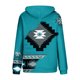 thumbnail image 5 of Pntutb Mujeres Moda Casual Contraste de color Estilo étnico Impresión de manga larga tops Sudaderas con capucha Pntutb Pntutb-1956, 5 of 5