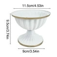 thumbnail image 3 of White Iron Vase with European Candle Cup Design, Retro Vintage Style, for Wedding and Home Decor, Sturdy Construction, Compact Elegant Table Centerpiece, 3 of 6