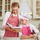 11pcs Ensemble de Cuisine pour Enfants Faire Semblant de Jouer Cadeau Jouet Chef Ensemble Tabliers pour Enfants Rose Rouge – image 2 sur 7