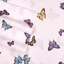 Supreme Kids Wrinkle Free Hypoallergenic Soft and Cozy Bed Sheets Butterflies - Twin