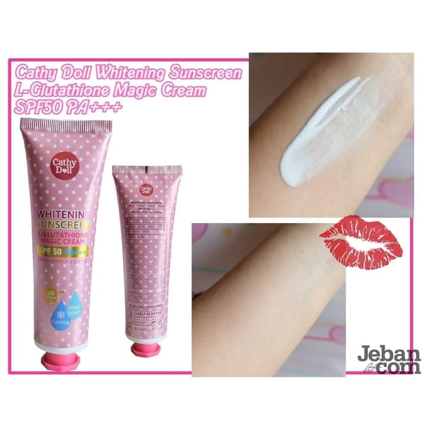 kem cathy doll l glutathione magic cream Crema mágica con L-glutatión Doll, 138 ml, SPF 50 GHK-Cu Peptide Supplement, para