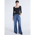 thumbnail image 2 of Scoop Women's Contour Top with Long Sleeves, Sizes XS-XXL, 2 of 5