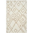 thumbnail image 4 of SAFAVIEH Toronto Neasa Abstract Polyester Shag Area Rug, Ivory/Beige, 8' x 10', 4 of 5