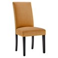thumbnail image 3 of Modway Parcel Performance Velvet Dining Side Chairs - Set of 2, Brown, 3 of 10