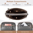 thumbnail image 7 of KXF Square PU Leather Shoulder Bag Women Chic Crossbody Bag Lady Handbag Trendy Satchel Purse Clutch, 7 of 7