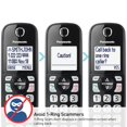 thumbnail image 4 of Panasonic Cordless Phone with Advanced Call Block, Bilingual Caller ID and Easy to Read Large High-Contrast Display, Expandable System with 1 Handset - KX-TGD810B (Black), 4 of 7