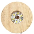 thumbnail image 4 of Soporte de pantalla LED de 4 pulgadas, base redonda iluminada de madera para arte en resina (luz colorida), 4 of 5