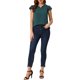 thumbnail image 2 of BLUSA SÓLIDA CHIC INSPIRE para Mujer, Cuello en V, Manga con Volantes, Blusa de Trabajo Ligera XS Verde Profundo, 2 of 6