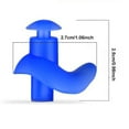 thumbnail image 2 of Swimming Earplugs Silicone Noise Reduction Sleep Earplugs for Adults and Kids Comfortable Sound Insulation Ideal for Swimming Surfing and Showering, 2 of 8