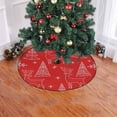 thumbnail image 2 of FMSHPON Christmas Tree Reindeer Red Xmas Christmas Tree Skirt Stand Mat for Holiday Party Decoration Indoor Outdoor 48 inches, 2 of 3