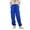 Blue, variant on Girls Cargo Pants Elastic High Waisted Drawstring Baggy Cargo Pants with Pocket Loose Fit Going Out Pants Y2k Clothes Kids Clothes Girls Size 9-10 Years Girls Fashion