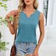 thumbnail image 5 of Xuyuer Womens V Neck Casual Cami Sleeveless Camisole Blouses Summer Basic Tank Shirt, 5 of 9
