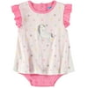 Bon Bebe Girls 0-9 Months Printed Flutter Sleeve Sunsuit (Multi 0/3 Months)