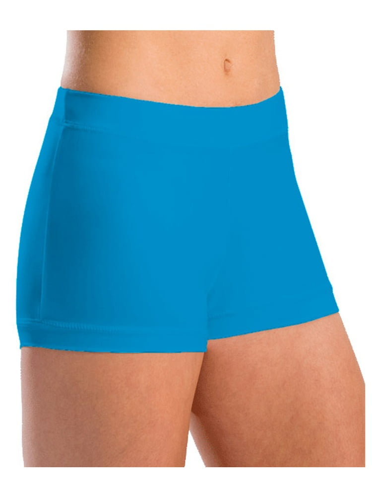 Girl's Banded Leg Boy Cut Shorts L Blue - Walmart.com