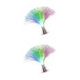 thumbnail image 3 of Cateissary Romantic Fiber Optic Light Babysbreath Color Wedding Decoration Changing Night Garden LED Night-light Lamp Sky Lawn Star 8x8x33.5cm 2Conjunto, 3 of 6