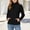 Black, variant on Women Fleece Jacket Sevevn Stand Collar Slim Fit Polar Fleece Fabric Full Zip Long Sleeve Outerwear With Zipper Pockets For Hiking Travel Daily Outdoor Wear