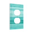thumbnail image 2 of Kll Teal Turquoise Wall Plate,Gloss Finish,Standard Size 1 - 5" X 3", Polycarbonate Thermoplastic,Electric Receptacle Plug Covers, 2 of 8