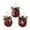 A, variant on 3PCS Christmas Plaid Ball Ornaments - 2.8 Inch Black & Red Buffalo Plaid Fabric Ball Ornaments with Pine Cones and Greenery, Plaid Christmas Tree Hanging Ball Ornaments Festive Decorations