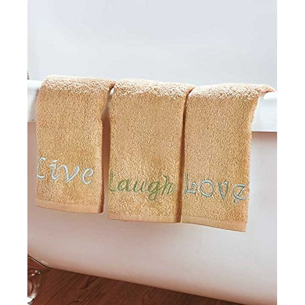3 Pc Live Laugh Love Hand Towel Set Walmart Com Walmart Com