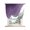Purple, variant on Purple Grey Ombre Tie Up Curtains for Kitchen Windows,Adjustable Rod Pocket Valance 54 Inch Long, Modern Geometric Abstract Aesthetics Cream Window Treatment Balloon Roman Blind Shade, 42" x 54"