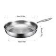 thumbnail image 2 of PLPPYFS Nonstick Ceramic Frying Pan with Lid 11.8 Inch Omelet Pan Skillet with Heat Resistant Handle, Works on Induction, Electric Stove and Gas Cooktops, 2 of 4