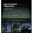 thumbnail image 5 of Dexnor for iPad 9th Generation Case with Keyboard Floating Cantilever Magnetic Stand Multi-touch Trackpad Backlit Pencil Holder Magic Style Keyboard Case for iPad 9th/8th/7th Gen 10.2 inch, Green, 5 of 7