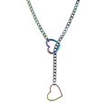 thumbnail image 5 of Golden Gothic Link Heart Pendant Necklace Adjustable Fashion Jewelry, 5 of 10