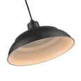 thumbnail image 2 of Millennium Lighting  R Series 14" Metal Cord Hung Warehouse LED Indoor Outdoor Pendant Light Satin Black Black Satin, 2 of 4