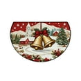 thumbnail image 1 of SDNall Tapis de Porte de Noël, Tapis de Porte pour Entrée de Maison, Tapis de Salle de Bain de Noël, Tapis de Porte d'Entrée Demi-Cercle Absorbant Antidérapant Tapis de Bain Antidérapant, 1 of 6