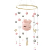 Hanging Baby Mobile Rattle Photography Props Crib Accessories Bed Bell Baby Crib Pink
