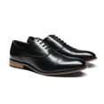 thumbnail image 3 of Zapatos Formales de Vestir para Hombre Bruno Marc con Cordones Negros 11W, 3 of 9