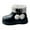 Black, variant on Zshosam Girl Boots Girls Lace Up Riding Boots Mid Calf Combat Boots Leather Side Zipper Boot Size 2.5,(White Big Kids 2.5)