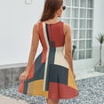 thumbnail image 6 of Colorful Squares Geometric Modern Art Dress Summer Street Style Dresses Female Sleeveless Printed Sundress, 6 of 7