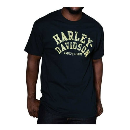 Navy Short Sleeve Tee - Harley-Davidson Men's Distressed Worn Chest Pocket Short Sleeve T-Shirt, Navy, Harley Davidson