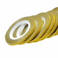 thumbnail image 1 of maskred 1 Roll Nail Art Glitter Gold Silver Stripping Line Ribbon Stripes Decor Gold 3mm in width, 1 of 3