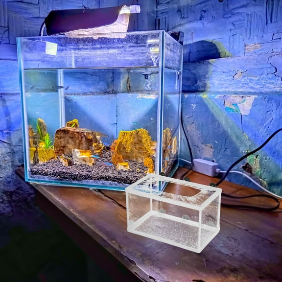 NICEXMAS Fish Net Hatchery for Aquarium with Polyester Net and Plastic Frame Assorted Colors