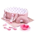 thumbnail image 4 of Enjoyin Juego de 8 accesorios para muñeca bebé, incluye biberón, chupete, manta, almohada, vajilla y moisés para muñecas de 9 a 12 pulgadas, 4 of 5