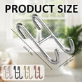 thumbnail image 3 of Shower Door Hooks, Towel Hooks for Bathroom Frameless Glass Door, Shower Squeegee Hooks for Bath Suits Rozer Robes Loofahs Shavers, 3 of 9