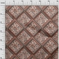 thumbnail image 3 of oneOone Tissu Georgette Viscose Marron Matériel de Robe Florale Tissu Imprimé Tissu au Mètre 42 Pouces de Large, 3 of 4