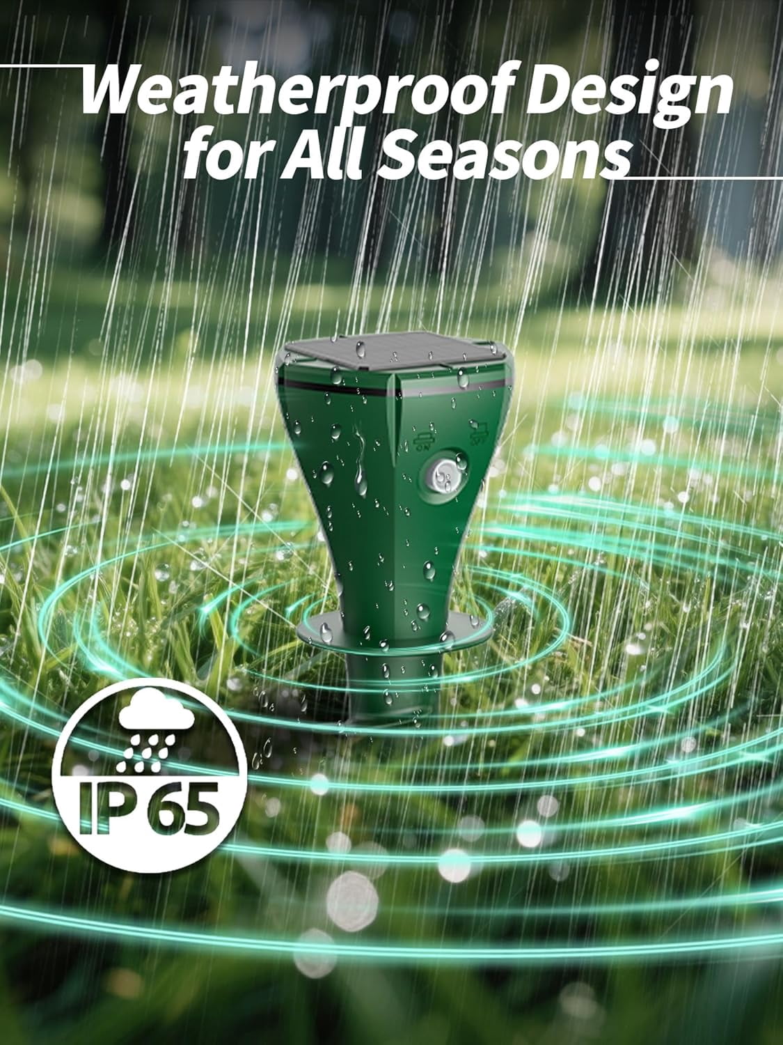 Yardgrace 8 Pack Solar Mole Repellent, Waterproof Gopher Repellent Ultrasonic for Yard Lawn & Garden