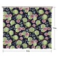 thumbnail image 5 of Baseballs and Flowers Red Pattern Modern Waterproof Shower Curtain Set with 12 Hooks, Washable Decorative Bathroom Shower Curtain, 5 of 6