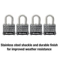thumbnail image 3 of Lock Master Lock 3SSQ de acero inoxidable para exteriores, paquete de 4, 3 of 6