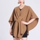 thumbnail image 1 of Capa de lana de color liso para mujer, chaqueta, bufanda, 1 of 4